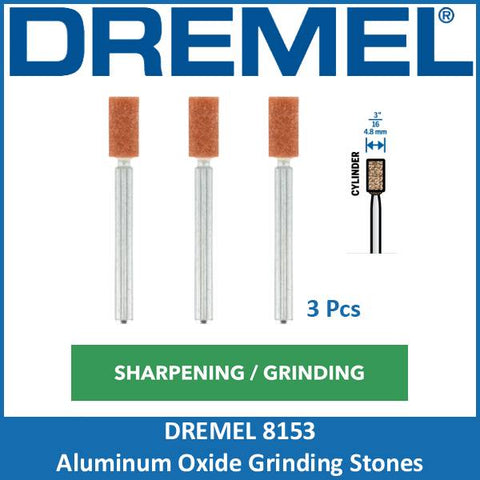 Dremel 8153 Aluminum Oxide Grinding Stone 4.8mm (3 Pcs)