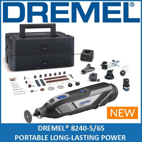DREMEL NEW 8240-5/65 12V Cordless w NEW Stackable Box