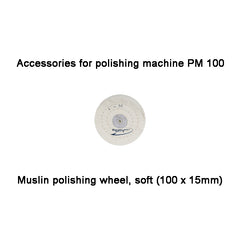 Muslin polishing wheel, soft (100 x 15mm) , PM 100 (28002)