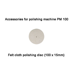 Felt cloth polishing disc (100 x 15mm) , PM 100 (28004)