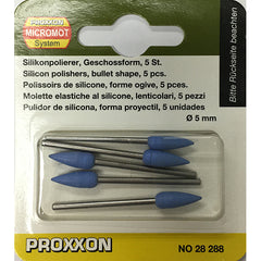 Silicon Polishers, bullet shape, 5pcs