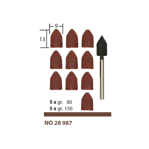 Proxxon sanding cap 10pcs 28987