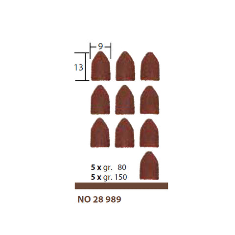 Proxxon replacement sanding cap 10pcs 28989