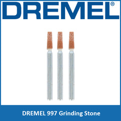 Dremel 997 Aluminum Oxide Grinding Stone 3.4mm (3 Pcs)