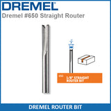Dremel 650 652 654  Straight Router Bit Set