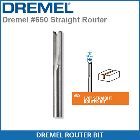 Dremel 650 652 654  Straight Router Bit Set