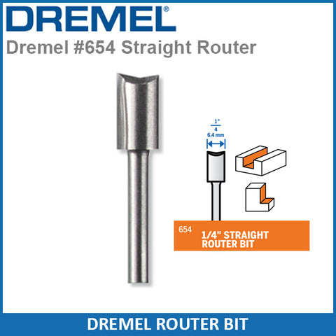 Dremel 650 652 654  Straight Router Bit Set