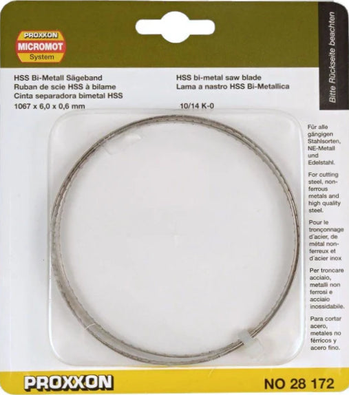 thumbnail image 2 of Band Saw Blade Proxxon Bandsaw Blade Of Bimetal For MBS/E - 28-172 2 of 13