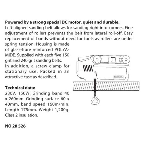 [20% OFF] Proxxon Belt sander BBS/S 28526