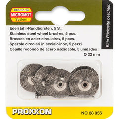 Proxxon Stainless steel wheels  x 5 pieces 28956