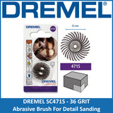 Dremel 472S EZ SpeedClic Detail Abrasive Brush 120 Grit