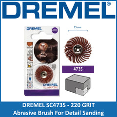 Dremel 473S EZ SpeedClic Detail Abrasive Brush 220 Grit