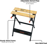 BLACK+DECKER Workmate Portable Workbench, 350-Pound Capacity (WM125)