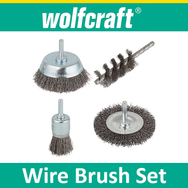 10-Piece Wire Steel Pencil Brush Set For Rotary Tools - 5mm Diameter, 3.17mm Mandrel