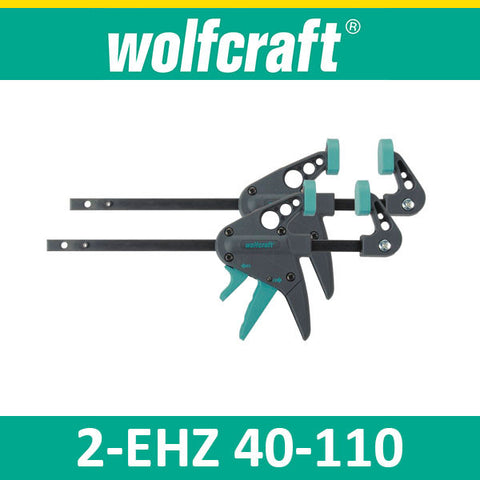 Wolfcraft EHZ 40-110 - miniature x 2 one-hand clamps