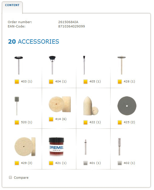 DREMEL® : Kit de nettoyage et polissage (684) x20 - Perles & Co