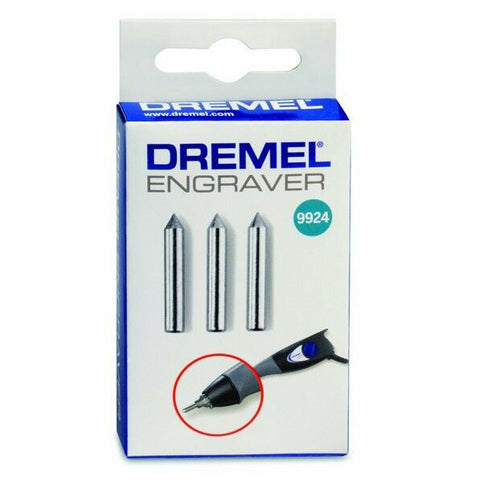 Dremel 9924 Replacement Carbide Engraving Tips ( 3pcs )